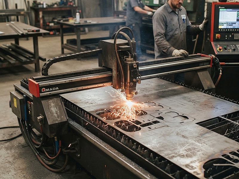 Laser cutting service at J.K. Fabricaters