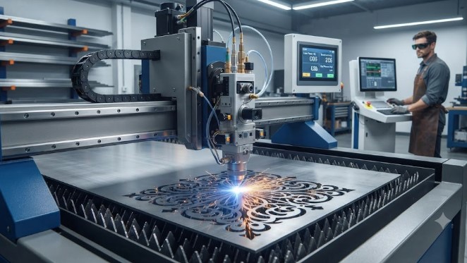 Metal CNC laser cutting at J.K. Fabricaters