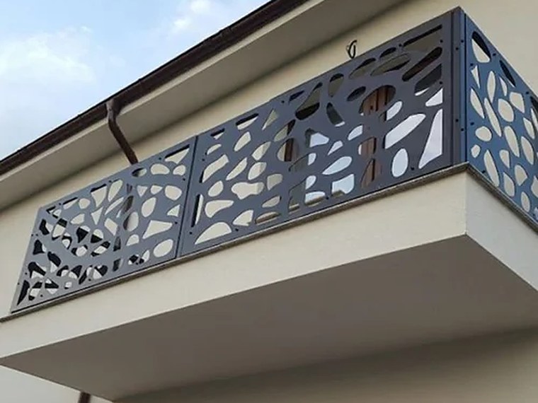 Mild steel balcony laser cutting at J.K. Fabricaters