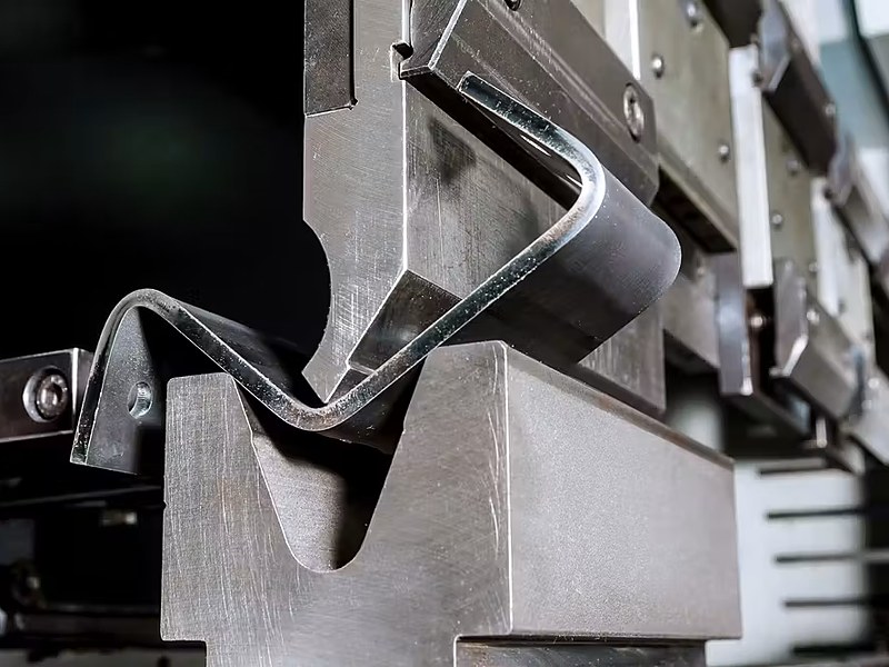 Mild steel sheet bending at J.K. Fabricaters