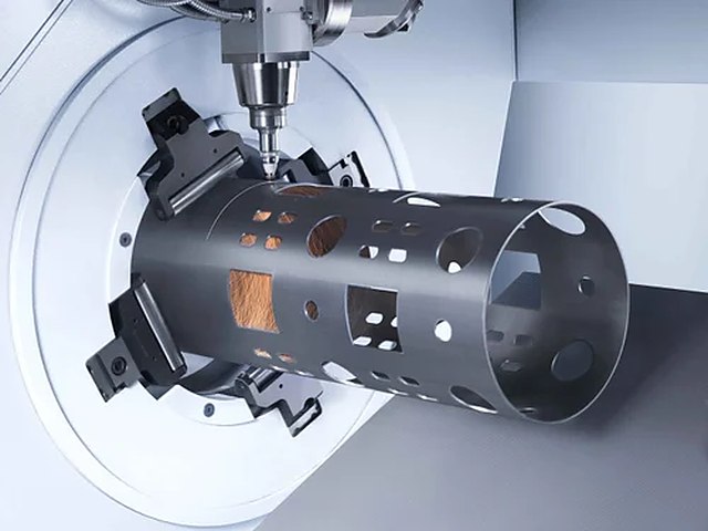 CNC pipe cutting perforated pattern