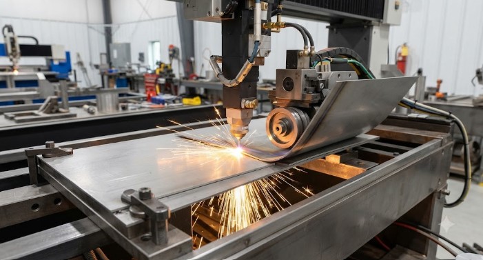 Stainless steel sheet bending at J.K. Fabricaters